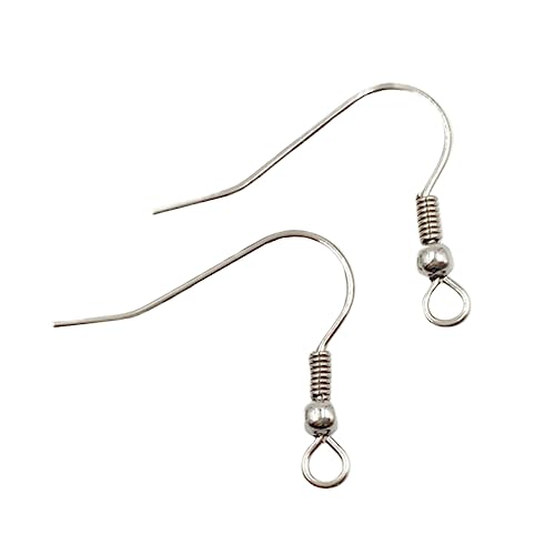TOPPERFUN Ohrringhaken aus Titanstahl, Fischhaken-Design, 100 Stück, silberfarben, leicht zu tragen und stabil, für den täglichen Gebrauch und Partyanlässe TOPPERFUN Ohrringhaken aus Titanstahl, Fischhaken-Design, 100 Stück, silberfarben, leicht zu tragen und stabil, für den täglichen Gebrauch und Partyanlässe von TOPPERFUN