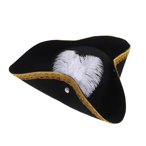 TOPPERFUN Piratenhut Kappen für die Party Party-Kappe Dekorative Karnevalskappe abriebfester Faschingshut Cosplay Carnival Cap Cosplay-Karnevalshut Cosplay -Hut Hut für Karneval Vlies Black TOPPERFUN Piratenhut Kappen für die Party Party-Kappe Dekorative Karnevalskappe abriebfester Faschingshut Cosplay Carnival Cap Cosplay-Karnevalshut Cosplay -Hut Hut für Karneval Vlies Black von TOPPERFUN