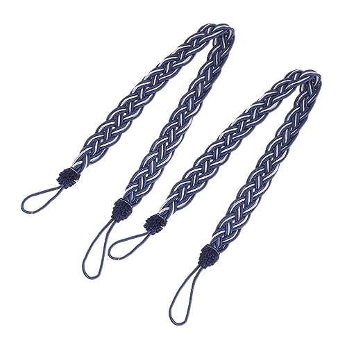 TOPPERFUN Raffhalter für Vorhänge EIN Paar Handgebundene Raffhalter für Vorhänge Seilstoffschnallen Gestrickte Geflochtene Kordel Royalblau für Vorhänge Im Landhausstil mit Blumenmuster TOPPERFUN Raffhalter für Vorhänge EIN Paar Handgebundene Raffhalter für Vorhänge Seilstoffschnallen Gestrickte Geflochtene Kordel Royalblau für Vorhänge Im Landhausstil mit Blumenmuster von TOPPERFUN