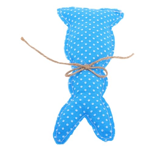 TOPPERFUN Rustikale Osterhasen Dekoration Stoff Hase Mit Blauen Punkten Als Tischdeko Und Füllmaterial Für Ostern Für Hochzeiten Und Heimdekoration von TOPPERFUN