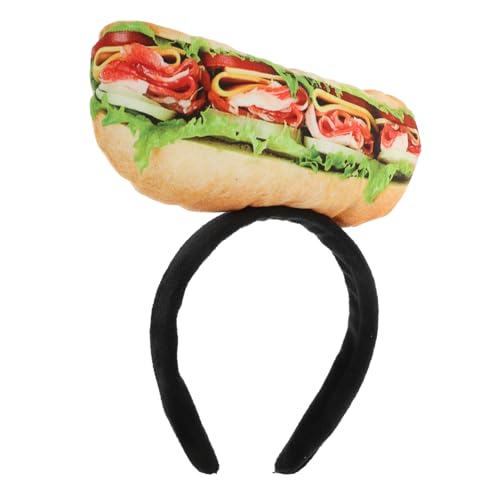 TOPPERFUN Sandwich Haarband für Partys Kreative Kopfaccessoires für Karneval Cosplay und Festivals Weiches Bequemes Material für Angenehmen Tragekomfort Einzigartiger Kopfschmuck für Anlässe von TOPPERFUN