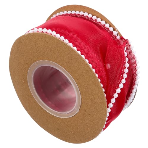 TOPPERFUN Schleifenband 1 Rolle Rote Organzabänder Transparentes Band Mit Draht Band Für Blumenarrangements Organza-spitzenband Verdrahtetes Transparentes Band Dekoratives Band Strauß Polyester TOPPERFUN Schleifenband 1 Rolle Rote Organzabänder Transparentes Band Mit Draht Band Für Blumenarrangements Organza-spitzenband Verdrahtetes Transparentes Band Dekoratives Band Strauß Polyester von TOPPERFUN