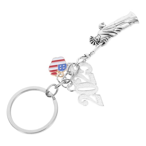TOPPERFUN Schlüsselanhänger Mit Göttinnenstatue New York Schlüsselanhänger Souvenirs Freiheitsstatue Souvenir New York Schlüsselanhänger Ornament New York Souvenirs Metall von TOPPERFUN