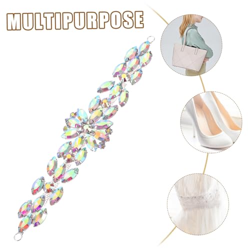 TOPPERFUN Strass Applikation Brautgürtel Hochzeit Glitzer Taillengürtel Damen Kleid Patch Dekor DIY Reparatur Zubehör von TOPPERFUN