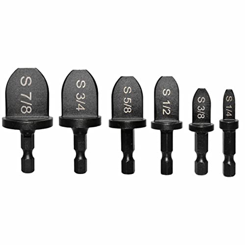 TOPWAY 6 Stück Swaging-Werkzeug-Bohrer-Set 1/4 Zoll Sechskant-Schaft Kupferrohr Rohraufweiter Kupferrohr-Bördelwerkzeug HVAC-Werkzeuge Klimaanlage TOPWAY 6 Stück Swaging-Werkzeug-Bohrer-Set 1/4 Zoll Sechskant-Schaft Kupferrohr Rohraufweiter Kupferrohr-Bördelwerkzeug HVAC-Werkzeuge Klimaanlage von TOPWAY