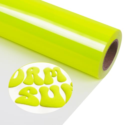 TORC 3D-HTV-Vinyl-Wärmetransfer, zum Aufbügeln für T-Shirts, Hüte, Taschen, leicht zu schneiden und zu jäten, kompatibel mit Cricut, DIY-Handwerk, langlebiges und waschbares Bekleidungsdesign von TORC