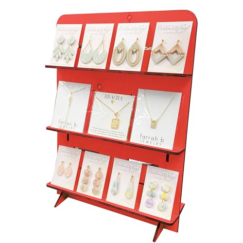 TORCHED DISPLAYS Schreibwaren-Display für Schmuck (rot) von TORCHED DISPLAYS