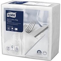 1.200 TORK Bestecktaschen Soft Guten Appetit weiß 9,8 x 19,8 cm 1.200 TORK Bestecktaschen Soft Guten Appetit weiß 9,8 x 19,8 cm von TORK