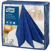 TORK Servietten LinStyle® Premium mitternachtsblau 1-lagig 19,5 x 19,5 cm 50 St. von TORK