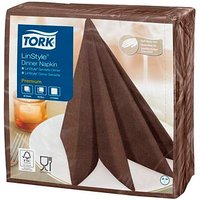 TORK Servietten LinStyle® Premium kakao 1-lagig 19,5 x 19,5 cm 50 St. von TORK