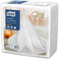 TORK Servietten LinStyle® Premium weiß 1-lagig 39,0 x 39,0 cm, 50 St. von TORK