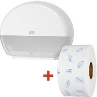 TORK Toilettenpapierspender-Set Elevation T2 Mini 955000 weiß Kunststoff von TORK