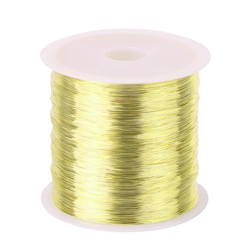 Schmuckdraht, Kupferdraht, 0,3 mm x 100 m, 0,3 mm dick, 0,3 mm x 100 m (Gold) von TOSAMZOO