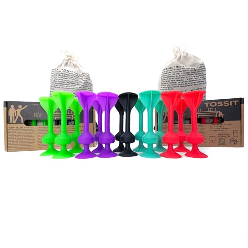 TOSSIT Spiel Saugnapf Darts, Indoor Outdoor Drinnen Draußen, Boccia, Petanque, Wurfspiel, Nachhaltig langlebig Silikon, Boden oder Wand, Twin Pack, Rot Türkis Lila Grün TOSSIT Spiel Saugnapf Darts, Indoor Outdoor Drinnen Draußen, Boccia, Petanque, Wurfspiel, Nachhaltig langlebig Silikon, Boden oder Wand, Twin Pack, Rot Türkis Lila Grün von TOSSIT