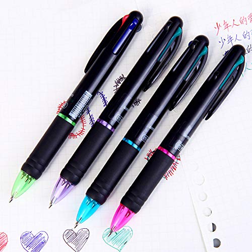 2 Stück Kugelschreiber Kawaii Multicolor Ball-pens Einfache Schreibwaren-stifte Für Kinder Geschenkschule Bürobedarf, Aaa von TOSSPER