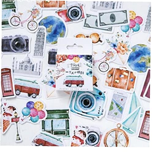 TOSSPER 46 Stück Klassische Reise-Aufkleber DIY Vintage-Scrapbooking Aufkleber Kinder Retro Dekorative Aufkleber Für Tagebuch-protokoll-Auflage-briefpapier TOSSPER 46 Stück Klassische Reise-Aufkleber DIY Vintage-Scrapbooking Aufkleber Kinder Retro Dekorative Aufkleber Für Tagebuch-protokoll-Auflage-briefpapier von TOSSPER