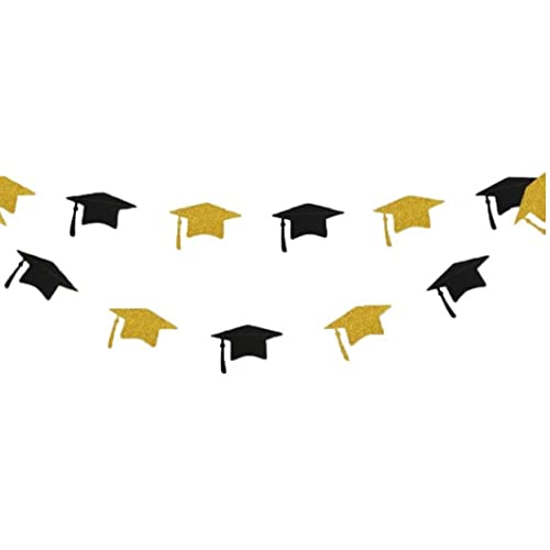 TOSSPER Graduation Hut Banner Graduation Dekorationen, Abschluss Bachelor Cap Girlande Für Abschlusspartei Dekorationen TOSSPER Graduation Hut Banner Graduation Dekorationen, Abschluss Bachelor Cap Girlande Für Abschlusspartei Dekorationen von TOSSPER