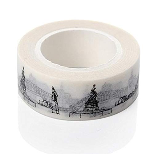 TOSSPER 1 Stücke Neue Skizzierte Paris Eiffelturm Japanisches Washi Tape Office Klebeband Adesivo 15mm * 10m Masking Band Material Escolar von TOSSPER