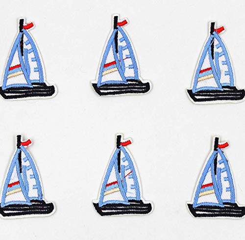 TOSSPER 10 Stücke Cartoon Segelboot Patches Bestickt Eisen-on Appliced ??Kids Kleidung Taschen Schuhe Aufkleber Patchwork TOSSPER 10 Stücke Cartoon Segelboot Patches Bestickt Eisen-on Appliced ??Kids Kleidung Taschen Schuhe Aufkleber Patchwork von TOSSPER
