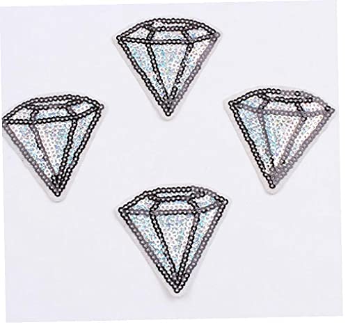 TOSSPER 10 Stücke Diamant Form Patch Eisen Auf Kleidungsstücke Aufkleber Nähen Rucksack Stoff Applikationen Mäntel Hüte Hosen Patches von TOSSPER