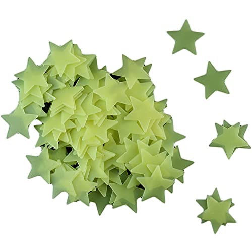 TOSSPER 100pcs 3D Luminous Stern-Wand-Aufkleber Kind-Schlafzimmer-Decke Fluoreszierende Aufkleber Entfernbare Wand Aufkleber Für Geburtstags-Geschenk 3cm von TOSSPER