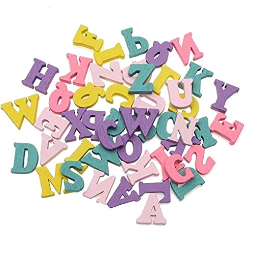 TOSSPER 100pcs Holzbuchstaben Schmuck, Mixed-Farbe Holz Buchstaben Für Scrapbooking Hochzeit DIY Dekorationen TOSSPER 100pcs Holzbuchstaben Schmuck, Mixed-Farbe Holz Buchstaben Für Scrapbooking Hochzeit DIY Dekorationen von TOSSPER
