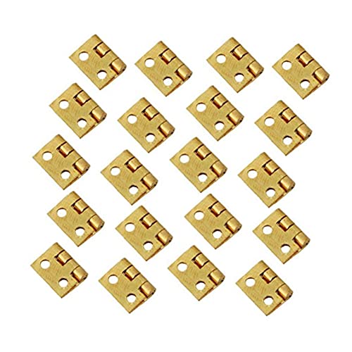 TOSSPER 20 Stücke Mini Metall Scharnier Vintage Goldene Messing Scharnier Miniaturmöbel Scharnier Für Kabinett Schrank Schrank TOSSPER 20 Stücke Mini Metall Scharnier Vintage Goldene Messing Scharnier Miniaturmöbel Scharnier Für Kabinett Schrank Schrank von TOSSPER