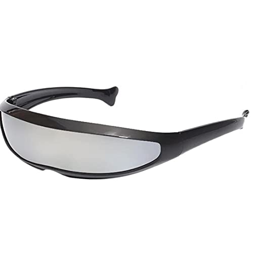 TOSSPER Glasses Mirrored Grenzen Single Lens Kreative -Roboter Futuristische Sonnenbrille Cosplay Brillen Foto Props TOSSPER Glasses Mirrored Grenzen Single Lens Kreative -Roboter Futuristische Sonnenbrille Cosplay Brillen Foto Props von TOSSPER
