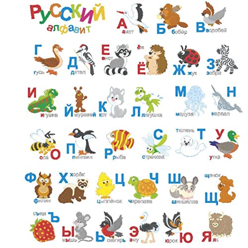 TOSSPER Kyrillisches Alphabet Wandaufkleber Buchstaben Wandbild Kunstaufkleber Für Kinder Studienraum Kindergarten Klassenzimmer Wohnkultur TOSSPER Kyrillisches Alphabet Wandaufkleber Buchstaben Wandbild Kunstaufkleber Für Kinder Studienraum Kindergarten Klassenzimmer Wohnkultur von TOSSPER