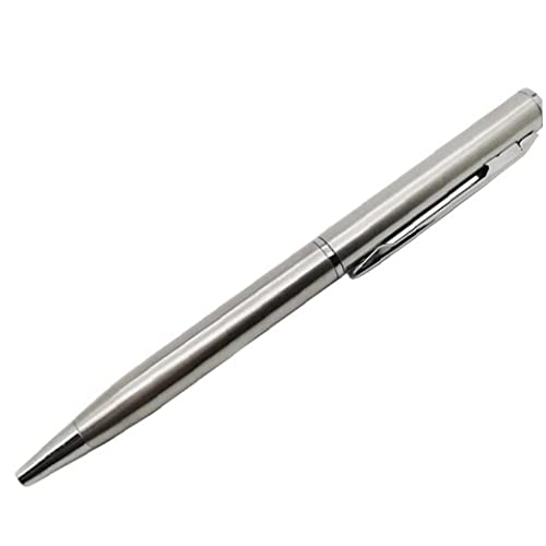 TOSSPER Mini Pocket-size Kugelschreiber Edelstahl Rotierender Mittelpunkt Schwarzer Tintengel Pen Geschäftsgeschenk von TOSSPER