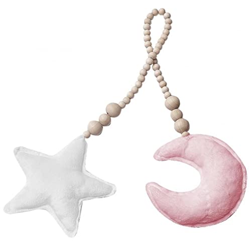 TOSSPER Moon Star Holzperlen Wandbehang Ornamente Dekorationen Kinderzimmer Dekor Fotografie Requisiten von TOSSPER