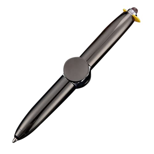 TOSSPER Rotierender Stift Led -licht, Hilft Das Denken Kugelschreiber -unterhaltungsgeschenk Für Erwachsene Kinder (grau) von TOSSPER