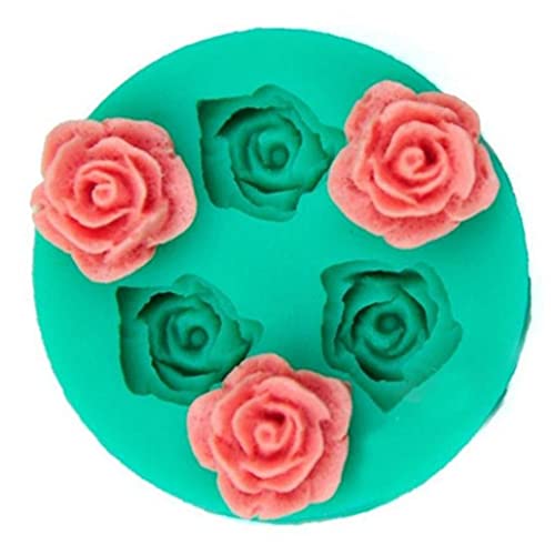 TOSSPER Silikon-Blumen-süßigkeit-Form, Blumen Rosen Kuchen Verziert Werkzeug Für Sugar-Kuchen-Deckel-lehm von TOSSPER