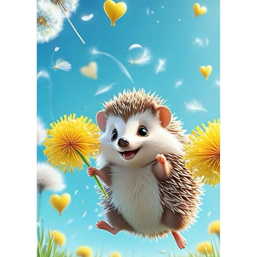 TOSTOG 5D Diamond Painting für Erwachsene,Igel Diamant Painting Kits Bilder,Karikatur Diamant Malerei DIY Diamond Painting Bilder Set 30x40cm für Wanddekor TOSTOG 5D Diamond Painting für Erwachsene,Igel Diamant Painting Kits Bilder,Karikatur Diamant Malerei DIY Diamond Painting Bilder Set 30x40cm für Wanddekor von TOSTOG