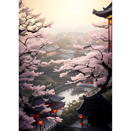 TOSTOG 5D Diamond Painting für Erwachsene,Landschaft Diamant Painting Kits Bilder,Blumen Diamant Malerei DIY Diamond Painting Bilder Set 30x40cm für Wanddekor von TOSTOG