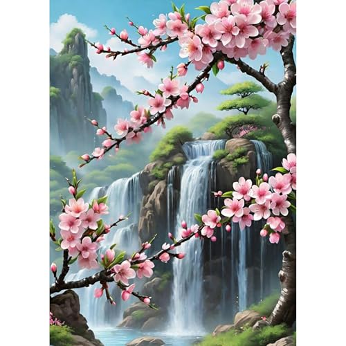 TOSTOG 5D Diamond Painting für Erwachsene,Wasserfall Diamant Painting Kits Bilder,Blumen Diamant Malerei DIY Diamond Painting Bilder Set 30x40cm für Wanddekor TOSTOG 5D Diamond Painting für Erwachsene,Wasserfall Diamant Painting Kits Bilder,Blumen Diamant Malerei DIY Diamond Painting Bilder Set 30x40cm für Wanddekor von TOSTOG