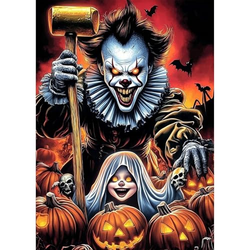 TOSTOG Diamond Painting für Erwachsene,Halloween Diamant Painting Kits Full Drill Bilder 5D DIY Diamant Malerei Set 30x40cm für Wanddekor TOSTOG Diamond Painting für Erwachsene,Halloween Diamant Painting Kits Full Drill Bilder 5D DIY Diamant Malerei Set 30x40cm für Wanddekor von TOSTOG