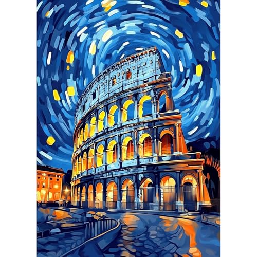 TOSTOG Diamond Painting für Erwachsene,Kolosseum Diamant Painting Kits Full Drill Bilder 5D DIY Diamant Malerei Set 30x40cm für Wanddekor von TOSTOG