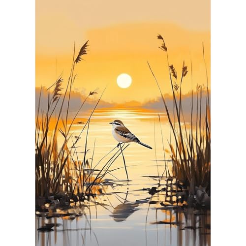 TOSTOG Diamond Painting für Erwachsene,Landschaft Diamant Painting Kits Full Drill Bilder 5D DIY Diamant Malerei Set 30x40cm für Wanddekor von TOSTOG