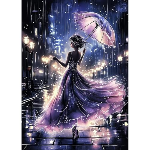 TOSTOG Diamond Painting für Erwachsene,Mädchen an Einem Regnerischen Tag Diamant Painting Kits Full Drill Bilder 5D DIY Diamant Malerei Set 30x40cm für Wanddekor TOSTOG Diamond Painting für Erwachsene,Mädchen an Einem Regnerischen Tag Diamant Painting Kits Full Drill Bilder 5D DIY Diamant Malerei Set 30x40cm für Wanddekor von TOSTOG