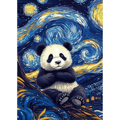 TOSTOG Diamond Painting für Erwachsene,Panda Diamant Painting Kits Full Drill Bilder 5D DIY Diamant Malerei Set 30x40cm für Wanddekor von TOSTOG