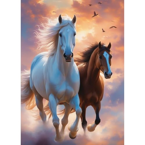 TOSTOG Diamond Painting für Erwachsene,Pferd Diamant Painting Kits Full Drill Bilder 5D DIY Diamant Malerei Set 30x40cm für Wanddekor TOSTOG Diamond Painting für Erwachsene,Pferd Diamant Painting Kits Full Drill Bilder 5D DIY Diamant Malerei Set 30x40cm für Wanddekor von TOSTOG