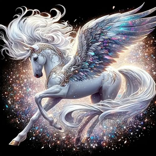 TOSTOG Diamond Painting für Erwachsene Anfänger,5D Diamant Painting Kits Bilder Einhorn DIY Full Drill Diamant Malerei Set 30x30cm für Wanddekor TOSTOG Diamond Painting für Erwachsene Anfänger,5D Diamant Painting Kits Bilder Einhorn DIY Full Drill Diamant Malerei Set 30x30cm für Wanddekor von TOSTOG
