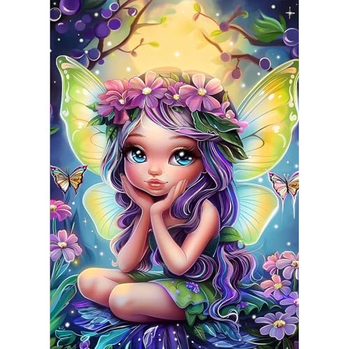 TOSTOG Diamond Painting für Erwachsene Anfänger,5D Diamant Painting Kits Bilder Mädchen Blume DIY Full Drill Diamant Malerei Set 30x40cm für Wanddekor TOSTOG Diamond Painting für Erwachsene Anfänger,5D Diamant Painting Kits Bilder Mädchen Blume DIY Full Drill Diamant Malerei Set 30x40cm für Wanddekor von TOSTOG