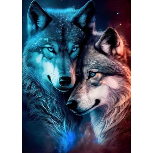 TOSTOG Diamond Painting für Erwachsene Anfänger,5D Diamant Painting Kits Bilder Wolf DIY Full Drill Diamant Malerei Set 30x40cm für Wanddekor TOSTOG Diamond Painting für Erwachsene Anfänger,5D Diamant Painting Kits Bilder Wolf DIY Full Drill Diamant Malerei Set 30x40cm für Wanddekor von TOSTOG