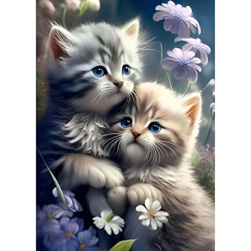 TOSTOG Diamond Painting für Erwachsene Anfänger,5D Kätzchen Diamant Painting Kits Bilder DIY Full Drill Diamant Malerei Set 30x40cm für Wanddekor TOSTOG Diamond Painting für Erwachsene Anfänger,5D Kätzchen Diamant Painting Kits Bilder DIY Full Drill Diamant Malerei Set 30x40cm für Wanddekor von TOSTOG