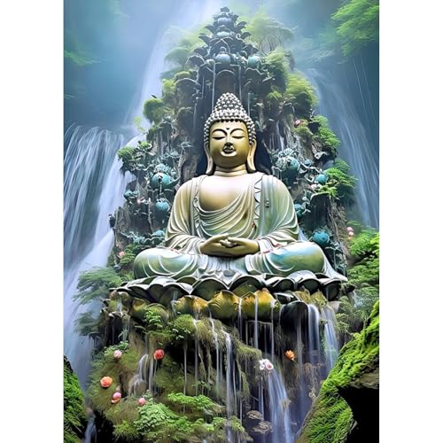 TOSTOG Diamond Painting für Erwachsene Anfänger,Buddha Statue Landschaft 5D Diamant Painting Kits Bilder DIY Full Drill Diamant Malerei Set 30x40cm für Wanddekor TOSTOG Diamond Painting für Erwachsene Anfänger,Buddha Statue Landschaft 5D Diamant Painting Kits Bilder DIY Full Drill Diamant Malerei Set 30x40cm für Wanddekor von TOSTOG