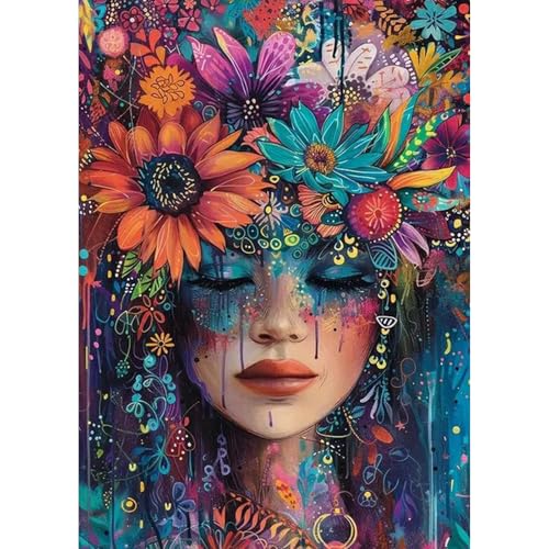 TOSTOG Diamond Painting für Erwachsene Anfänger,Mädchen Blume 5D Diamant Painting Kits Bilder DIY Full Drill Diamant Malerei Set 30x40cm für Wanddekor TOSTOG Diamond Painting für Erwachsene Anfänger,Mädchen Blume 5D Diamant Painting Kits Bilder DIY Full Drill Diamant Malerei Set 30x40cm für Wanddekor von TOSTOG