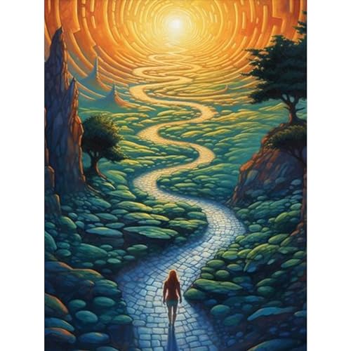 TOSTOG Diamond Painting für Erwachsene Anfänger,Straße und Science-Fiction 5D Diamant Painting Kits Bilder für Erwachsene,DIY Full Drill Diamant Malerei Set 30x40cm für Wanddekor TOSTOG Diamond Painting für Erwachsene Anfänger,Straße und Science-Fiction 5D Diamant Painting Kits Bilder für Erwachsene,DIY Full Drill Diamant Malerei Set 30x40cm für Wanddekor von TOSTOG