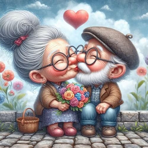 TOSTOG Diamond Painting für Erwachsene Anfänger,Valentinstag 5D Diamant Painting Kits Bilder DIY Full Drill Diamant Malerei Set 30x30cm für Wanddekor TOSTOG Diamond Painting für Erwachsene Anfänger,Valentinstag 5D Diamant Painting Kits Bilder DIY Full Drill Diamant Malerei Set 30x30cm für Wanddekor von TOSTOG